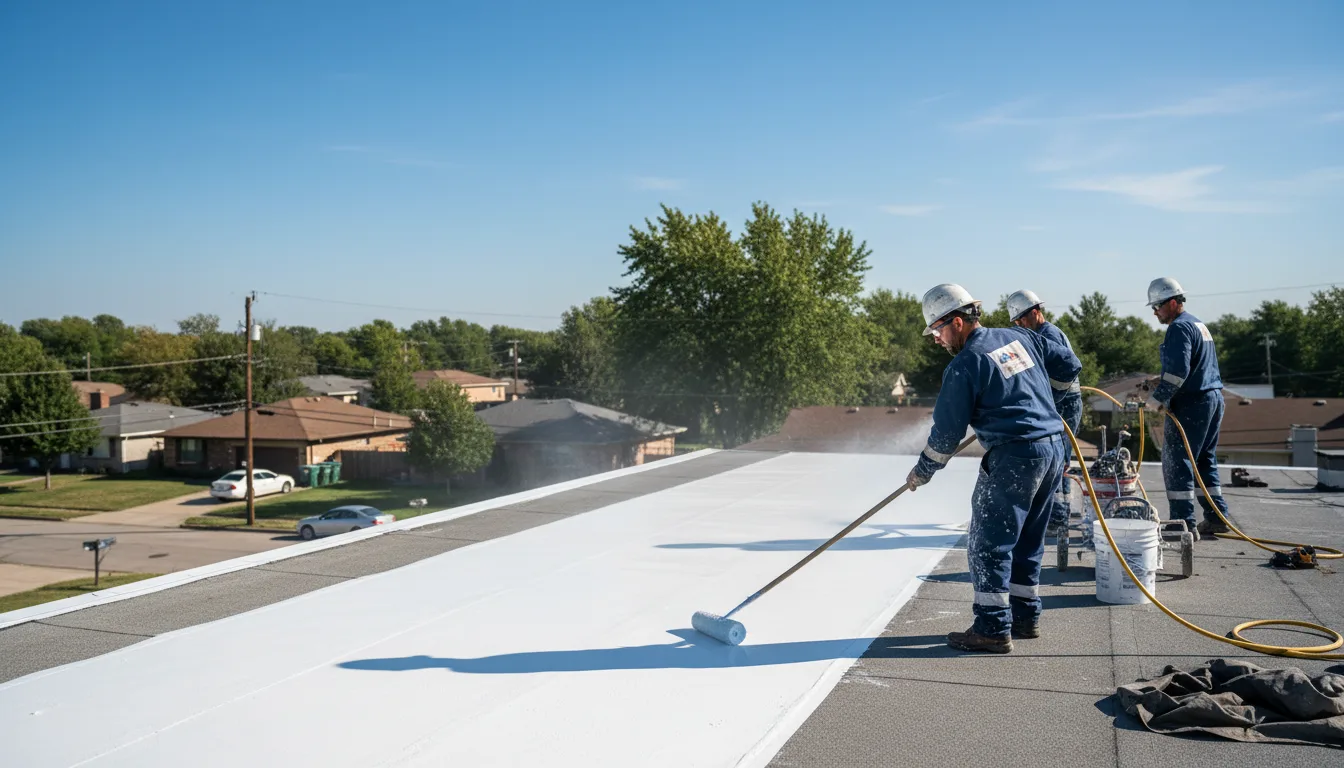 Commercial roof coating in Kinderhook, IL near me